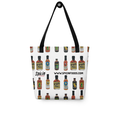 A Hot Sauce Assortment Tote